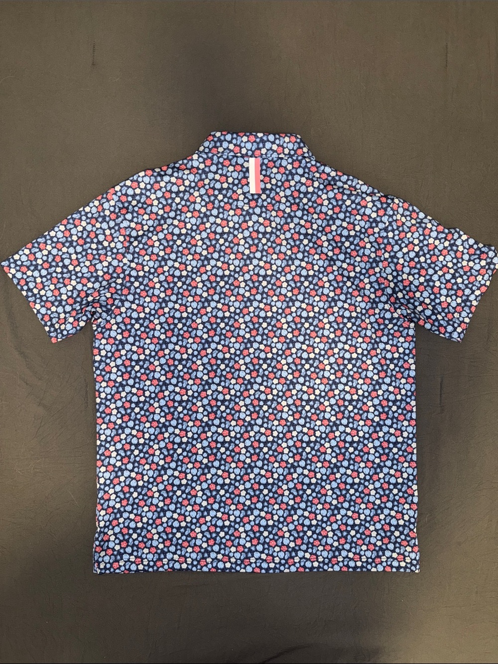 Rhoback The Red, White & Hibiscus Polo - Picture 2 of 3